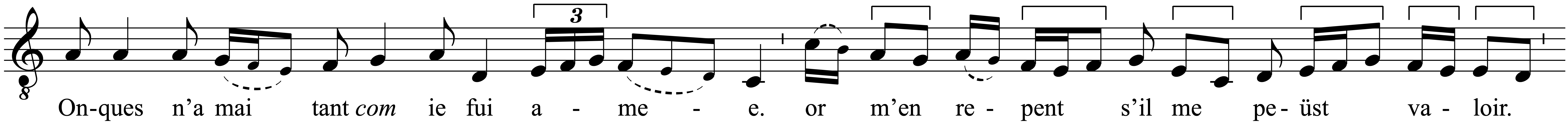 Work musical notation